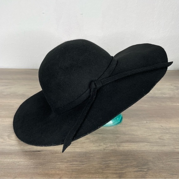 Floppy Black 100% Wool Hat - Picture 4 of 6
